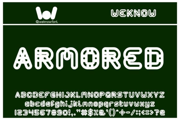 Armored Display Font: Bold, Playful & Scroll-Stopping
