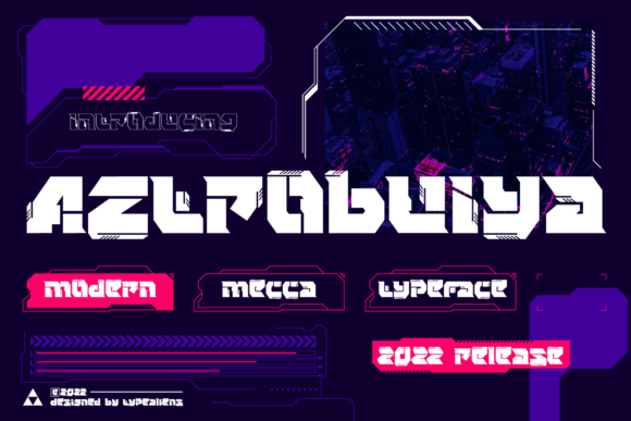Aztrobuiya: A Futuristic Display Font That Actually Works
