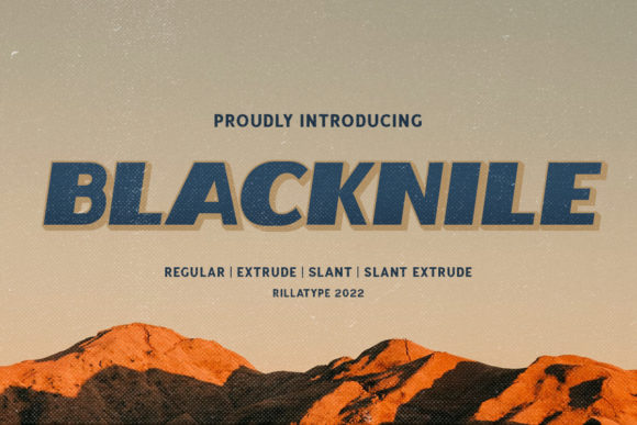 Blacknile: A Bold Display Font That Makes Your Brand Instantly Memorable