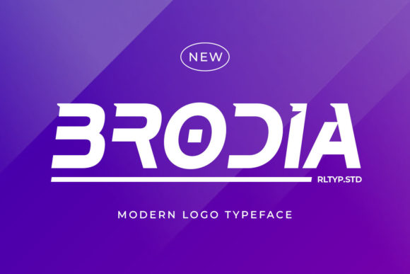 Brodia: A Modern Display Font for Digital Brand Identity