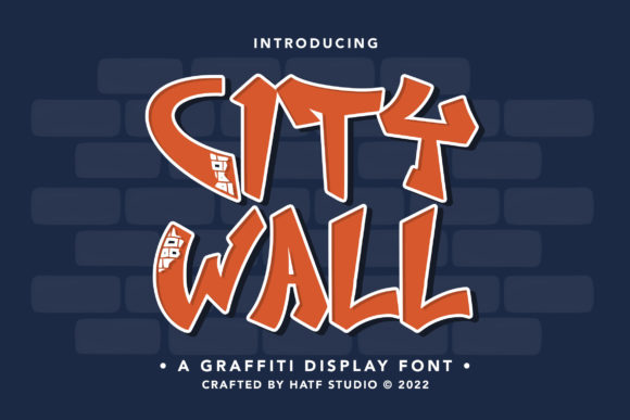 City Wall Font: Graffiti Display Type for Handmade Brands