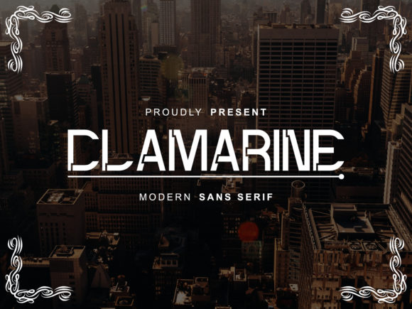 Clamarine: A Display Font That Anchors Your Campaign Visuals