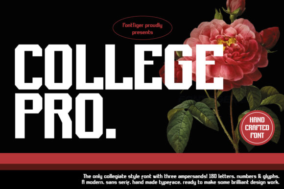 College Pro: A Display Font That Commands Attention