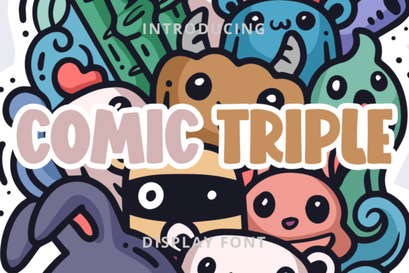 Comic Triple: A Display Font for Expressive Digital Branding