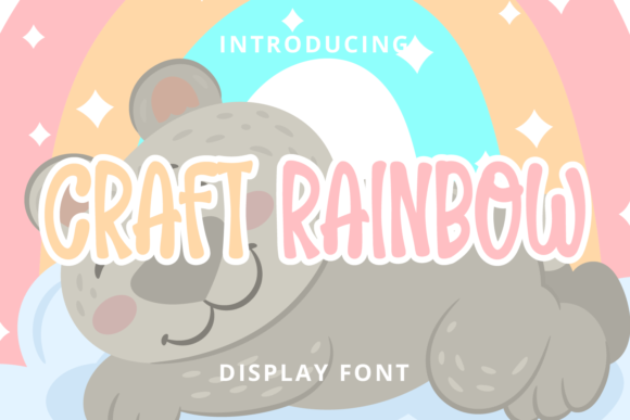 Craft Rainbow: A Stylish Display Font for Small Business Branding