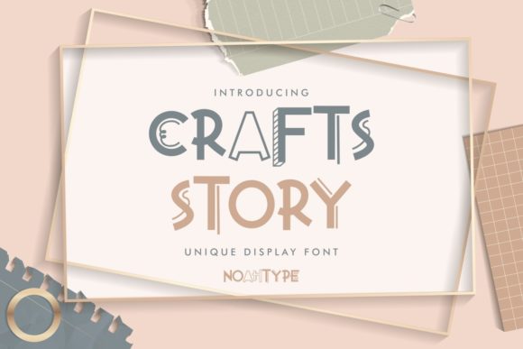 Crafts Story: A Bold, All-Caps Display Font That Actually Works