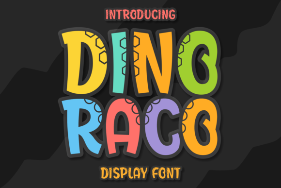 Dino Raco: A Playful Display Font for Memorable Branding
