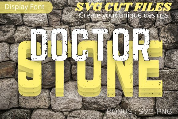 Doctor Stone: A Bold Display Font for Digital Branding