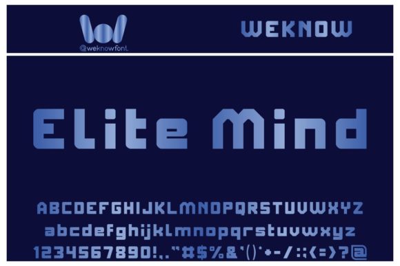Elite Mind: A Bold Display Font for Digital Brand Identity