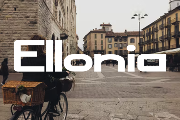 Ellonia: A Bold, Squared Display Font for Handmade Creators