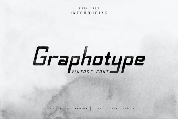 Graphotype: A Bold, Squared Display Font That Holds Its Own