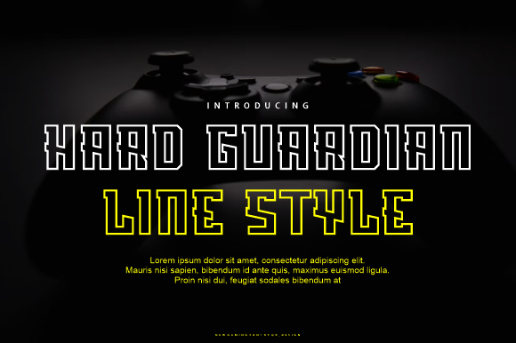 Hard Guardian Line: A Bold, Grounded Display Typeface for Editorial Clarity