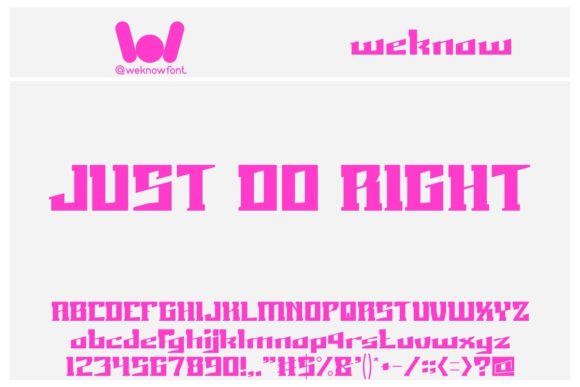 Just Do Right: A Display Font That Feels Like Handmade Magic