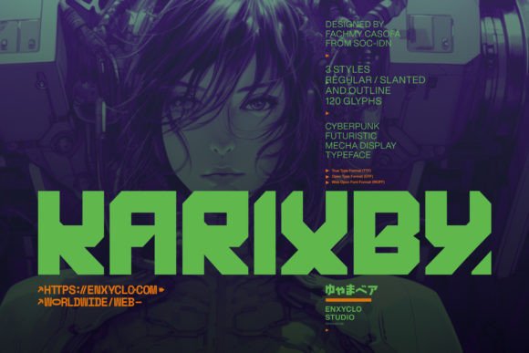 Karixby: A Futuristic Display Font That Elevates Digital Headlines