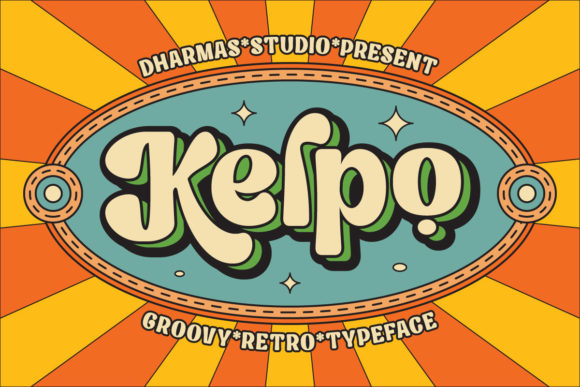 Kelpo: A Retro Display Font That Makes Your Campaign Pop