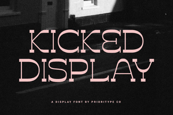 Kicked: A Vintage Display Font with Editorial Warmth