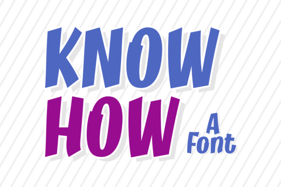 Know How: A Display Font That Anchors Editorial Mood