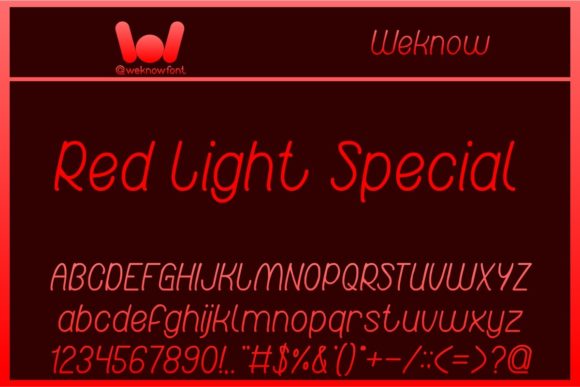 Red Light Special: A Display Font That Adds Personality to Your Web Headlines