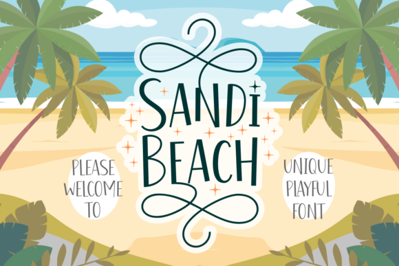 Sandi Beach: A Playful Sans Serif Display Font for Crafters