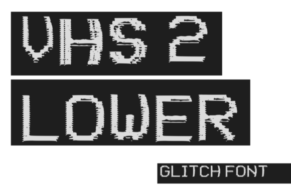 VHS 2 Lower: A Glitched Display Font That Pops on Digital Screens