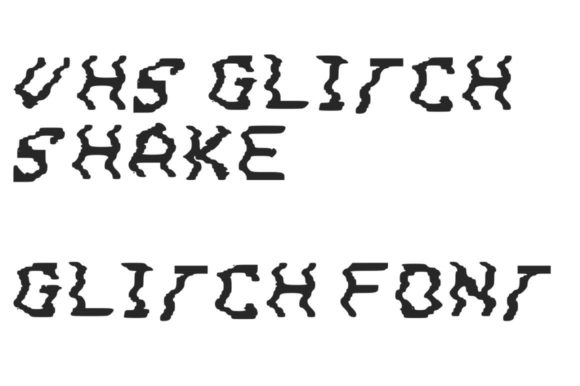VHS Glitch 3 Shake: A Display Font That Builds Brand Personality