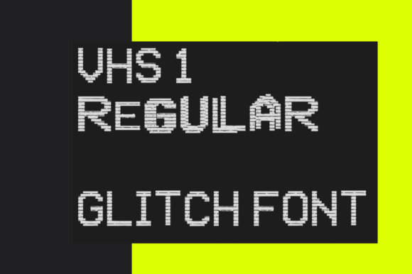 VHS Glitch: A Display Font That Grabs Attention—Fast