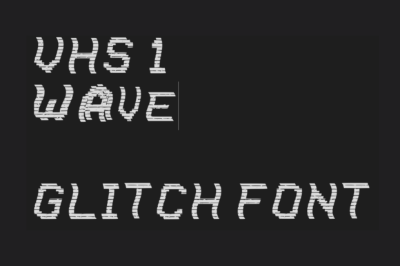 VHS Wave: A Glitched Display Font That Feels Fresh, Not Forced